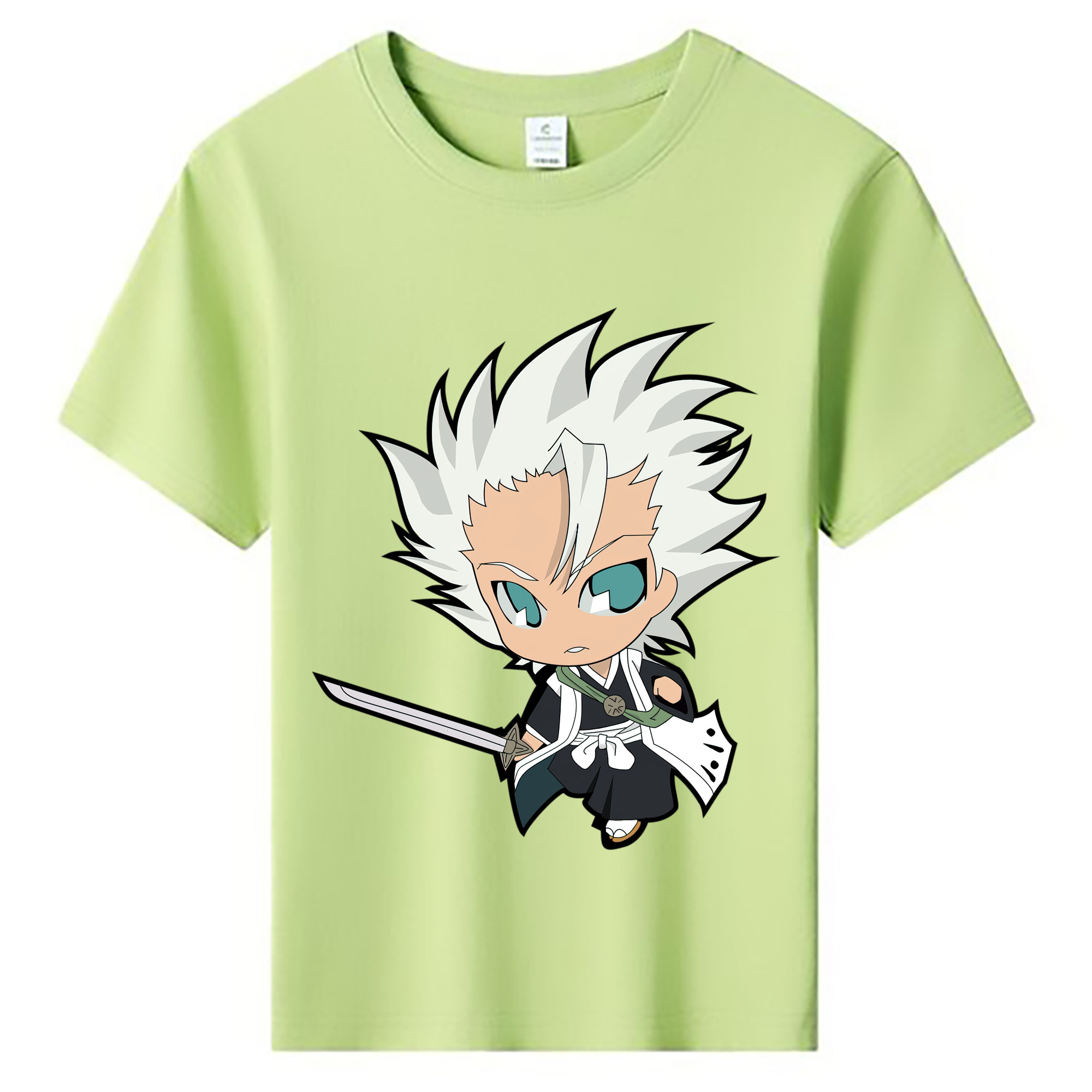 （画像用） ブリーチ 日番谷冬獅郎（ひつがや とうしろう） BLEACH Hitsugaya Toushirou 綿100％キッズTシャツ（フロントプリント）